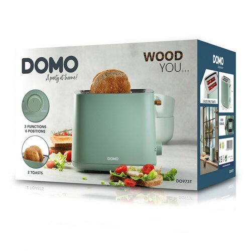 DOMO DO973T hriankovač WOOD YOU, zelená