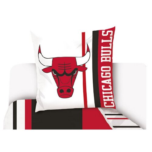 Баскетбольна постільна білизна NBA Chicago Bulls, 140 x 200 см, 70 x 90 см