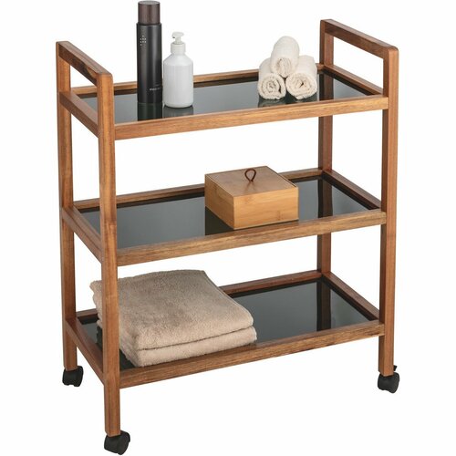 Wenko Široký pojizdný regál FONDI –  3 police