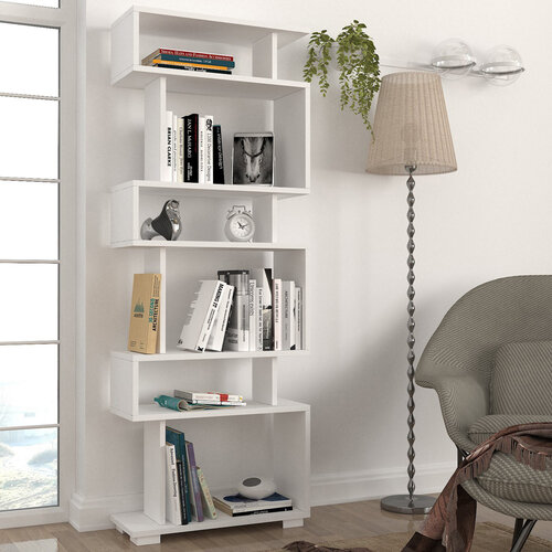 Bloc de bibliotecă alb
