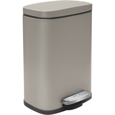 Spirella Pedálový odpadkový koš soft-close Akira12 l, matt grey-brown
