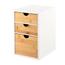 Kesper 58957 Organizator z 3 predali bambus, 27 x21 x 17 cm