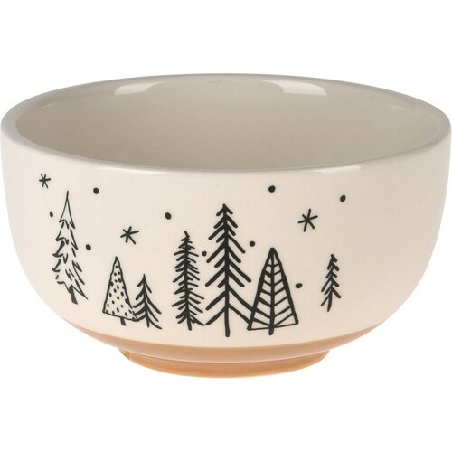 Castron din ceramică Christmas forest, 500 ml