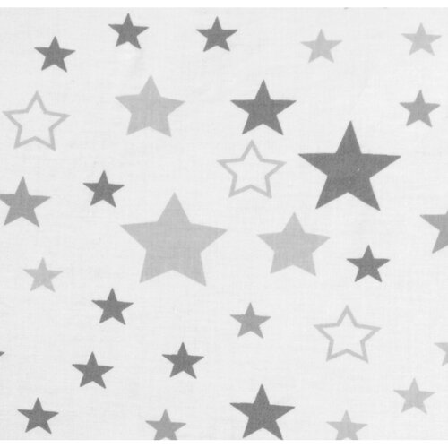 Bellatex Csillagok gyerek paplan és párna szettszürke, 75 x 100 cm, 42 x 32 cm