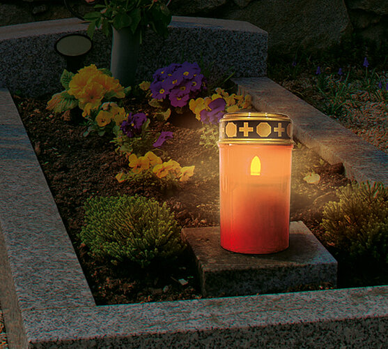 LED hřbitovní svíčka