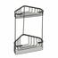 GEDY 2482-14 Smart kétszintes sarokpolc 20 x 32,5x 15,1 cm, fekete matt