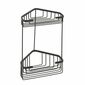 GEDY 2482-14 Smart kétszintes sarokpolc 20 x 32,5x 15,1 cm, fekete matt