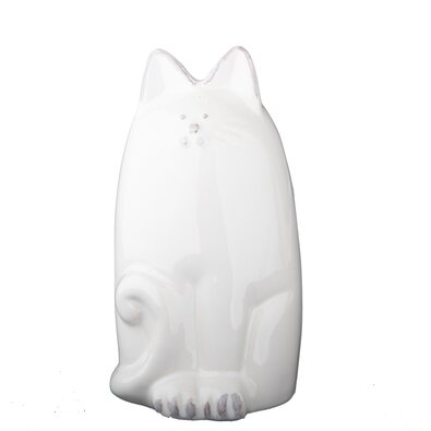 Skarbonka ceramiczna kotek 14,5 cm, biały