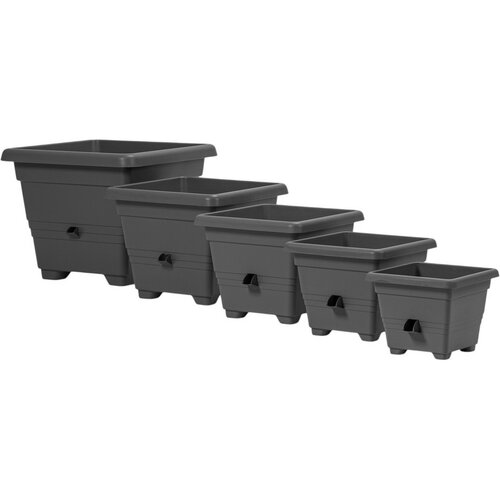 Plastia Bergamot горщик для квітів з автополивом50 x 50 см, сірий