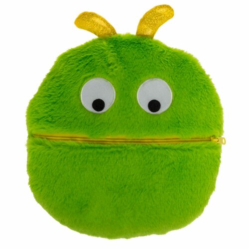 Pluszowa poduszka Zippy Friends, zielony, 30 x 9 cm