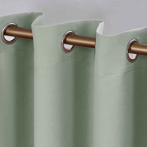 Draperie blackout 4Home Cairo gri-verde, 150 x 250 cm