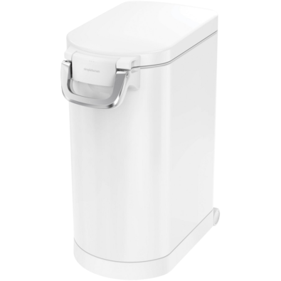 Simplehuman Kontejner na suché krmivo s pojistkou 30 l, bílá