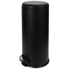 Coș de gunoi cu pedală 30 l, 29,5 x 64 cm, negru