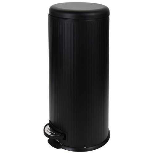 30 l-os pedálos szemetes, 29,5 x 64 cm, fekete