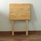 Skladací stolík drevený, prírodná