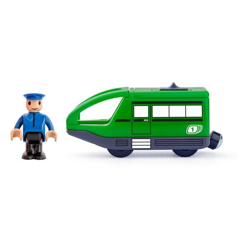 Woody Sodobna električna lokomotiva za vlakec,zelena