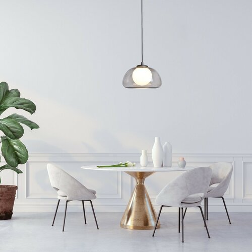 Rabalux 72275 moderní závěsný lustr Elowen, kouřová, G9, 1x max. 5W