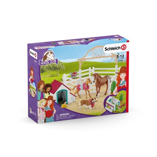 Schleich 42458 Gostujoči konji, Hannah s psičkoRuby, 40 x 30 x 20 cm