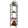 Metallregal mit 4 MDF-Regalböden, 29,5 x 23,5 x 106,5 cm