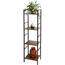 Metallregal mit 4 MDF-Regalböden, 29,5 x 23,5 x 106,5 cm