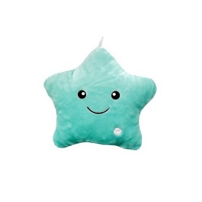 Domarex Pernă Shiny Star LED mentol, 40 x 35 cm