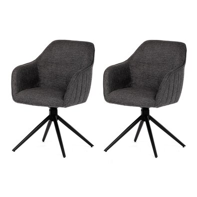 Zestaw krzeseł obiadowych z mechanizmem powrotnymHC-536 GREY2, 2 szt.