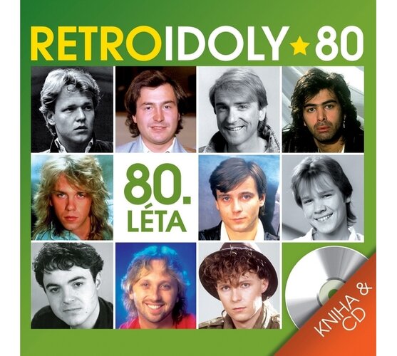Retro Idoly 80. léta, CD a kniha, vícebarevná