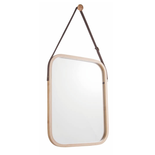 Hängespiegel mit Bambusrahmen Lemi 2, 33 x 1,5 x 40,5 cm