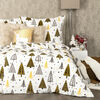 Lenjerie pat 4Home Nordic Tree microflanel