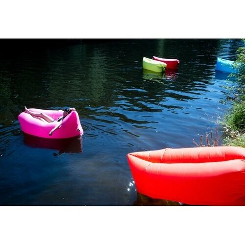 Saltea gonflabilă Lazy Bag, roșu