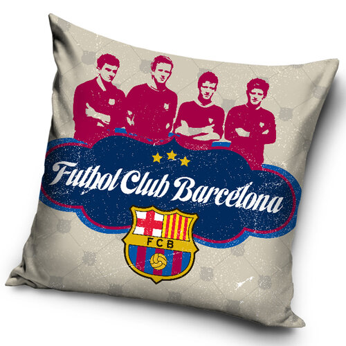 Vankúšik FC Barcelona Futbol Club, 40 x 40 cm