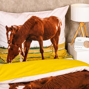 Lenjerie de pat 4Home Horses din bumbac, 140 x 200 cm, 70 x 90 cm