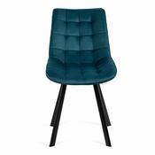 VELVET étkezőszék, petrolej színű, 4 db