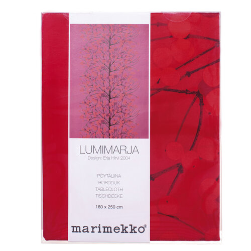 Obrus Lumimarja 60 x 250 cm, czerwony