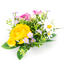 Umělá květina věneček Jarní květiny, pr. 14 cm