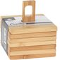 Set de suporturi Bamboo pentru pahare, 6 buc.