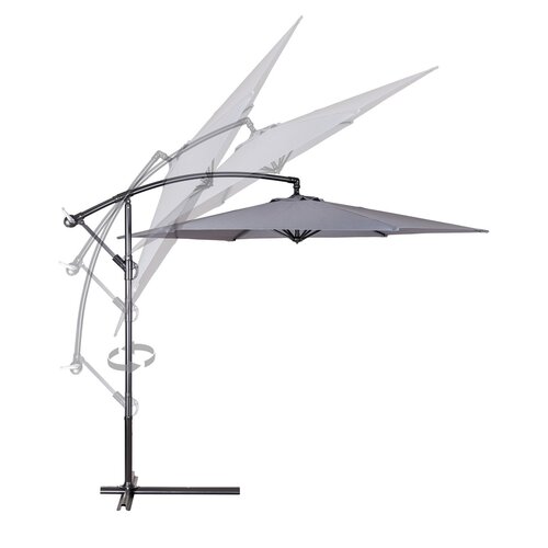 Happy Green Umbrelă de soare suspendată antracit,300 cm