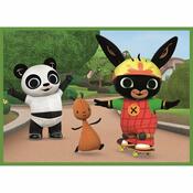 Puzzle Trefl Bing O zi fericită, 4 în 1 12, 15,20, 24 piese