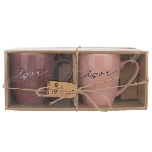 Orion 2-teiliges Becherset LOVE, 380 ml