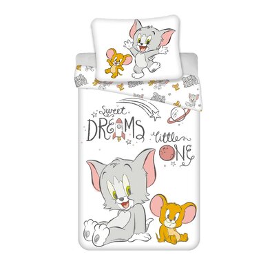 Baumwollbettwäsche für Kinder Tom & Jerry  TJ050, 100 x 135 cm, 40 x 60 cm