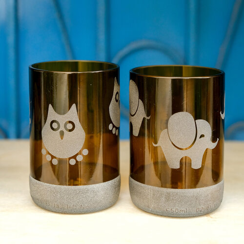 Set 6 pahare Animal Collection, 350 ml