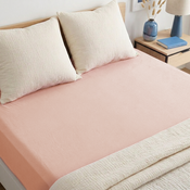 4Home Jersey prostěradlo DELUXE pudrová, 200–220 x 200 cm