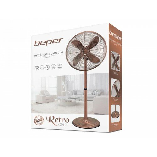 BEPER VE150 stojanový kovový ventilátor RETRO, pr. 45 cm