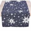 Vianočný behúň Hviezdy sivá, 40 x 85 cm