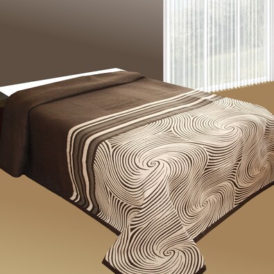 Prehoz na posteľ Espirales teracota, 140 x 220 cm