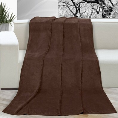 Decke Korall micro braun, 150 x 200 cm