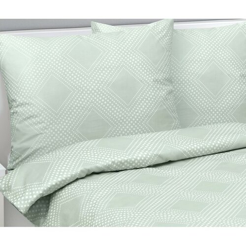 Bellatex Сатинова постільна білизна Linie ментолвий,140 x 220 см, 70 x 90 см