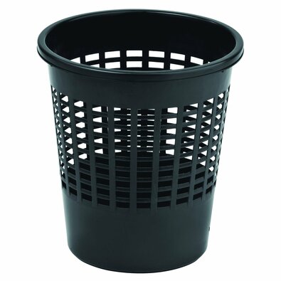 Curver Koš za papir Luna, 11 l, črn