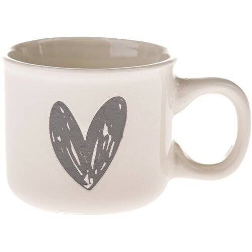 Set de 6 căni ceramice Iniioară I, 90 ml, gri