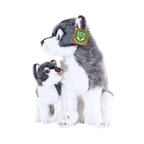 Lup cu pui Rappa, din pluș, 27 cm